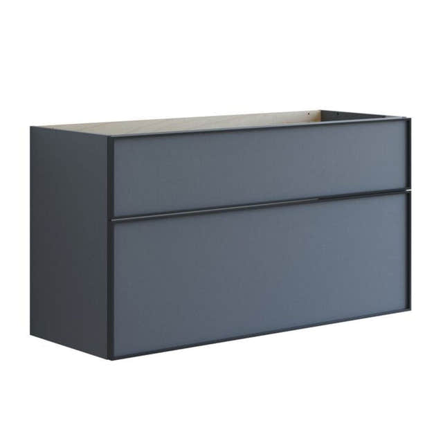 Dansani Inzo Alu-ramme svart Servantskap med ekstra stor underskuff Grå matt / 120cm dobbel Dansani Servantskap DA-U28-8003