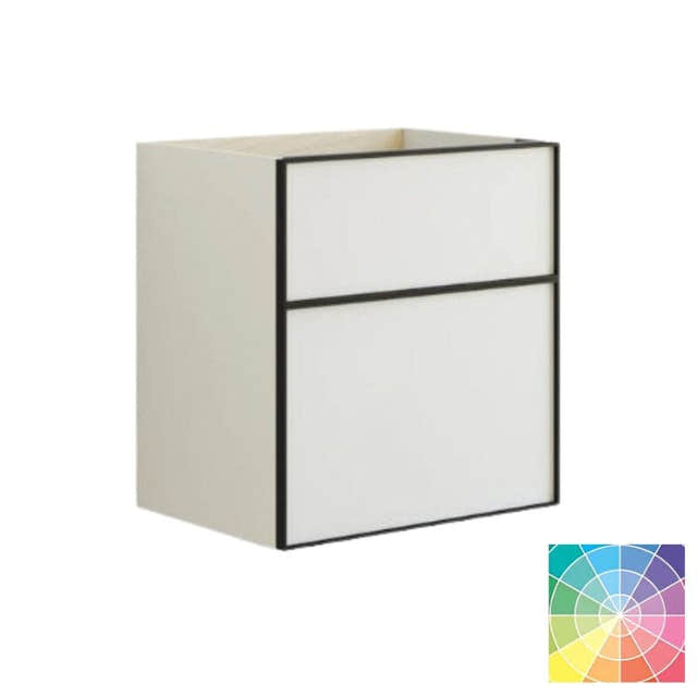 Dansani Inzo Alu-ramme svart Servantskap med ekstra stor underskuff NCS farge / 60cm Dansani Servantskap DA-U24-8099
