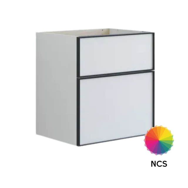 Dansani Inzo Alu-ramme svart Servantskap med ekstra stor underskuff NCS farge / 60cm Dansani Servantskap DA-U24-8099