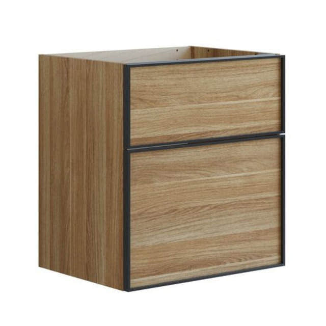 Dansani Inzo Alu-ramme svart Servantskap med ekstra stor underskuff Varm eik / 60cm Dansani Servantskap DA-U24-8055