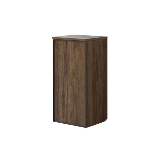 Dansani Inzo Alu-ramme svart Underskap 1 dør B40 Brun eik / 40cm / Versjon A høyre hengslet Dansani Sideskap bad DA-U43-8152