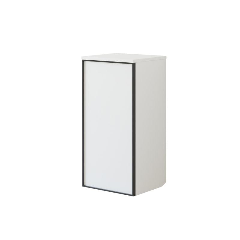 Dansani Inzo Alu-ramme svart Underskap 1 dør B40 Hvit matt / 40cm / Versjon A høyre hengslet Dansani Sideskap bad DA-U43-8110