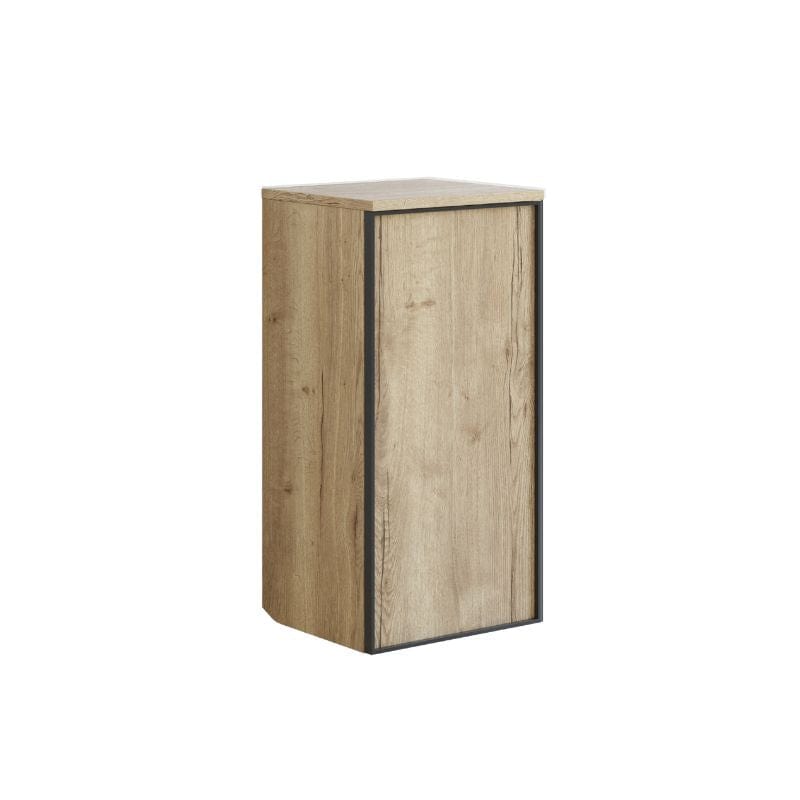 Dansani Inzo Alu-ramme svart Underskap 1 dør B40 Natur eik / 40cm / Versjon A venstre hengslet Dansani Sideskap bad DA-U43-8249