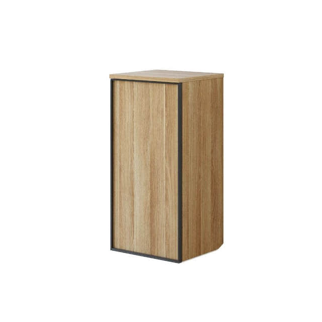 Dansani Inzo Alu-ramme svart Underskap 1 dør B40 Varm eik / 40cm / Versjon A høyre hengslet Dansani Sideskap bad DA-U43-8155