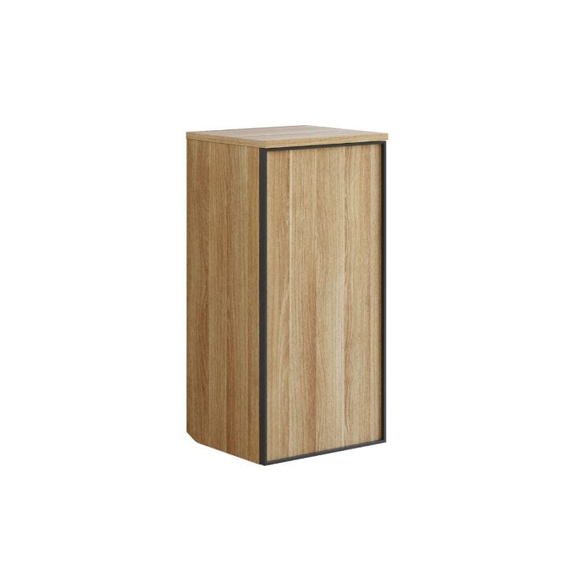 Dansani Inzo Alu-ramme svart Underskap 1 dør B40 Varm eik / 40cm / Versjon A venstre hengslet Dansani Sideskap bad DA-U43-8255