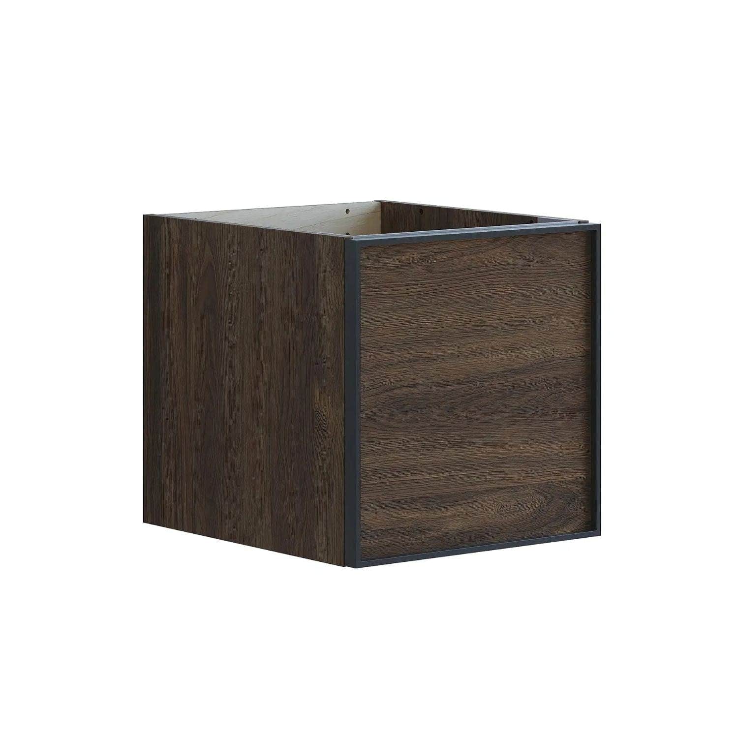 Dansani Inzo Alu-ramme svart Underskap 1 skuff B40xH40xD44cm Brun eik Dansani Sideskap bad DA-U51-8052