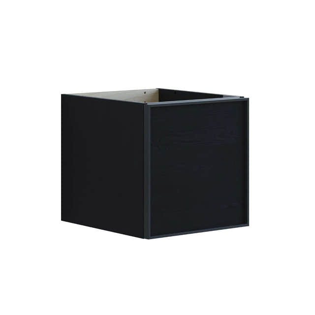 Dansani Inzo Alu-ramme svart Underskap 1 skuff B40xH40xD44cm Svart eik Dansani Sideskap bad DA-U51-8050