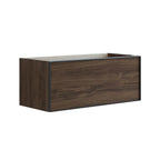 Dansani Inzo Alu-ramme svart Underskap 1 skuff B60-120xH40xD44cm