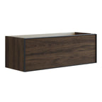 Dansani Inzo Alu-ramme svart Underskap 1 skuff B60-120xH40xD44cm