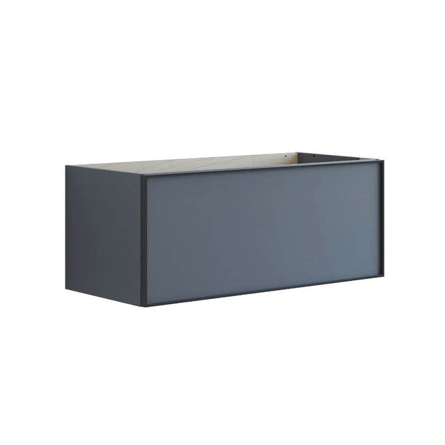 Dansani Inzo Alu-ramme svart Underskap 1 skuff B60-120xH40xD44cm Grå matt / 100cm Dansani Sideskap bad DA-U31-8003