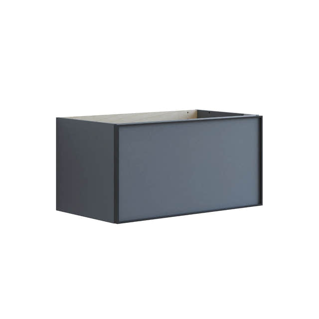 Dansani Inzo Alu-ramme svart Underskap 1 skuff B60-120xH40xD44cm Grå matt / 80cm Dansani Sideskap bad DA-U30-8003