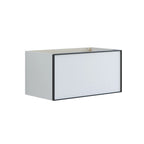 Dansani Inzo Alu-ramme svart Underskap 1 skuff B60-120xH40xD44cm
