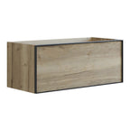 Dansani Inzo Alu-ramme svart Underskap 1 skuff B60-120xH40xD44cm