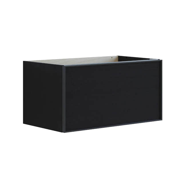 Dansani Inzo Alu-ramme svart Underskap 1 skuff B60-120xH40xD44cm Svart eik / 100cm Dansani Sideskap bad DA-U31-8050