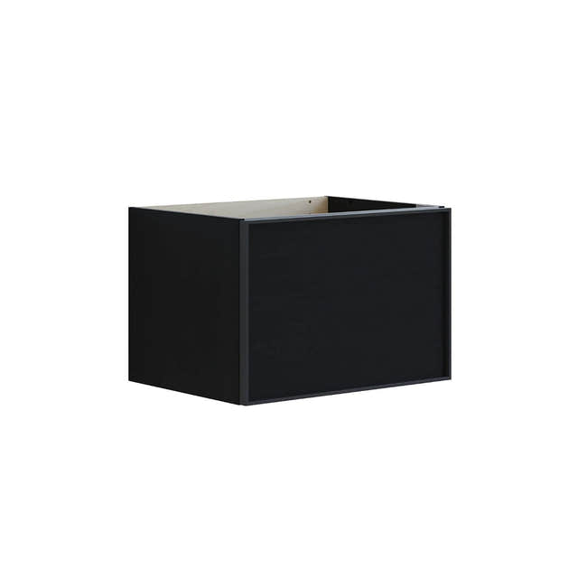 Dansani Inzo Alu-ramme svart Underskap 1 skuff B60-120xH40xD44cm Svart eik / 60cm Dansani Sideskap bad DA-U29-8050