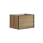 Dansani Inzo Alu-ramme svart Underskap 1 skuff B60-120xH40xD44cm