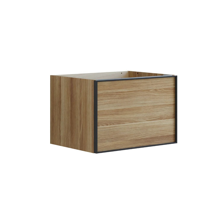 Dansani Inzo Alu-ramme svart Underskap 1 skuff B60-120xH40xD44cm