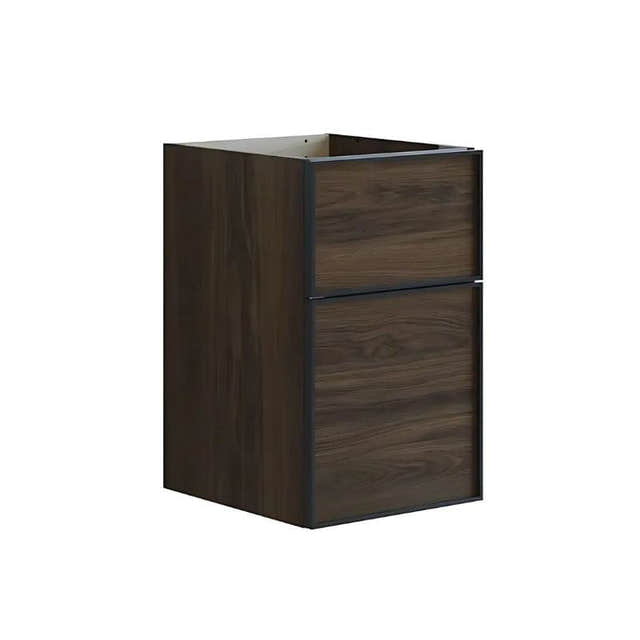 Dansani Inzo Alu-ramme svart Underskap 2 skuff B40xH48-64xD44cm Brun eik / 64cm Dansani Sideskap bad DA-U53-8052