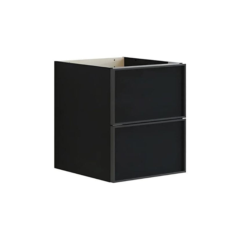 Dansani Inzo Alu-ramme svart Underskap 2 skuff B40xH48-64xD44cm