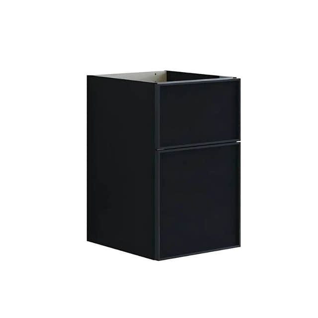 Dansani Inzo Alu-ramme svart Underskap 2 skuff B40xH48-64xD44cm Svart eik / 64cm Dansani Sideskap bad DA-U53-8050