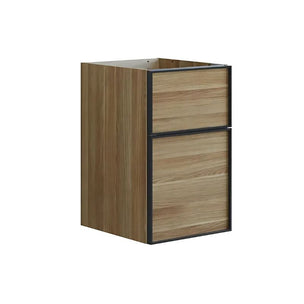 Dansani Inzo Alu-ramme svart Underskap 2 skuff B40xH48-64xD44cm