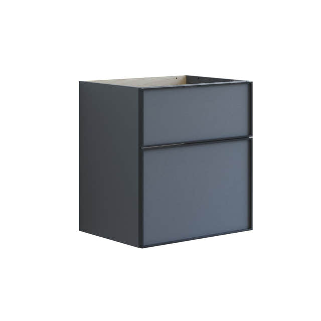Dansani Inzo Alu-ramme svart Underskap 2 skuff Grå matt / 60cm Dansani Sideskap bad DA-U37-8003