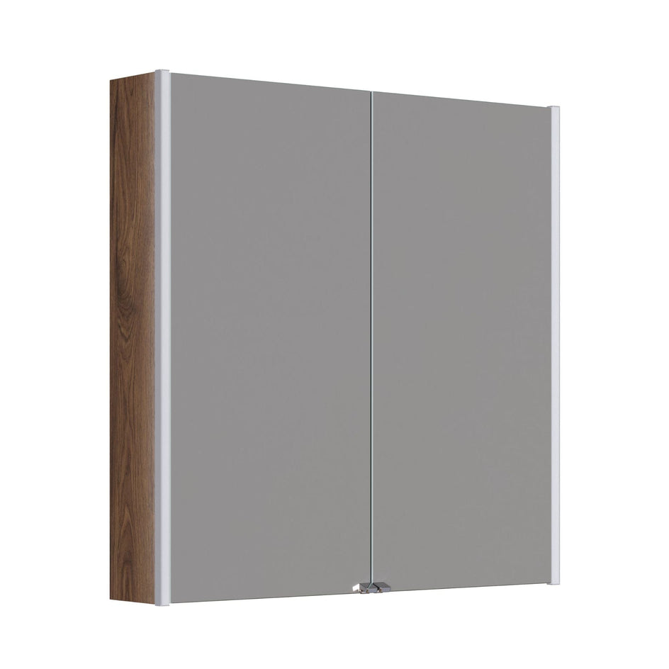 Dansani Inzo Ambi speilskap 2 dører Brun eik / 80cm Dansani Speilskap DA-S898-152