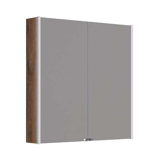 Dansani Inzo Ambi speilskap 2 dører Brun eik / 80cm Dansani Speilskap DA-S898-152
