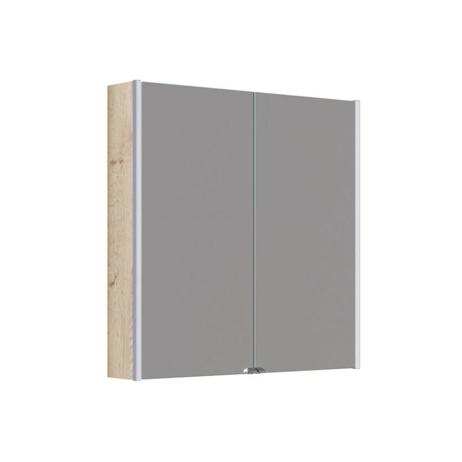 Dansani Inzo Ambi speilskap 2 dører Natur eik / 80cm Dansani Speilskap DA-S898-149
