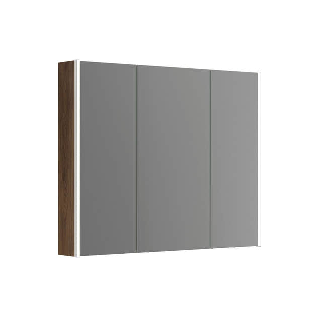 Dansani Inzo Ambi speilskap 3 dører B100-120xH80xD15 Brun eik / 100cm Dansani Speilskap DA-S591-152