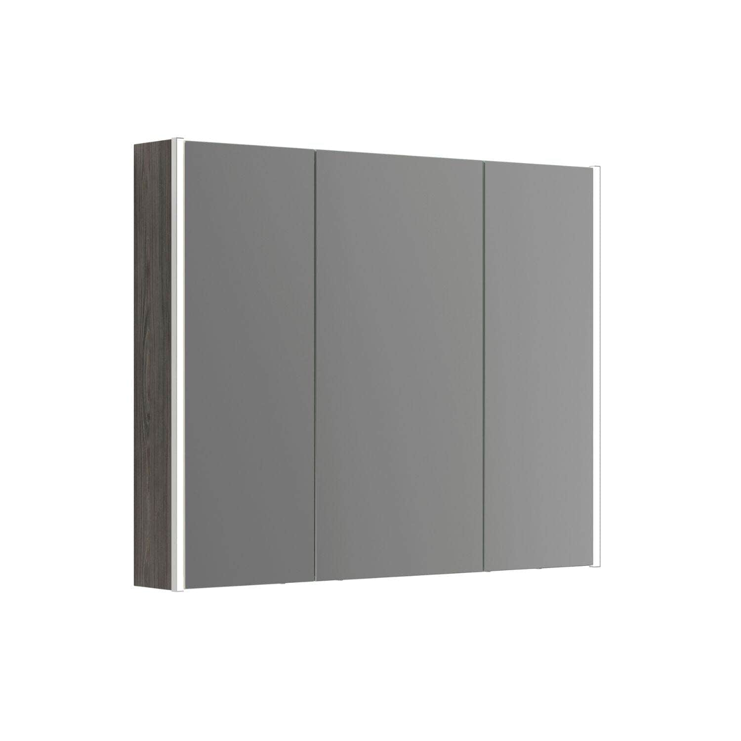 Dansani Inzo Ambi speilskap 3 dører B100-120xH80xD15 Grå ask / 100cm Dansani Speilskap DA-S591-198