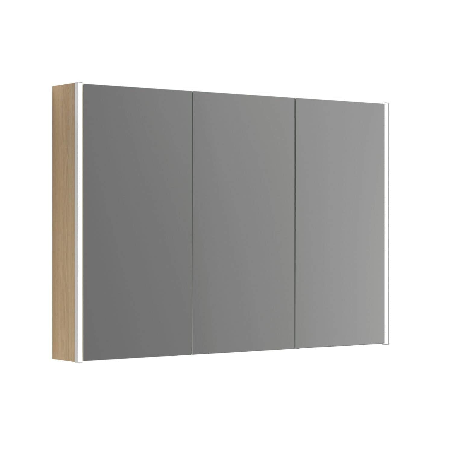 Dansani Inzo Ambi speilskap 3 dører B100-120xH80xD15 Nordisk eik / 120cm Dansani Speilskap DA-S593-125
