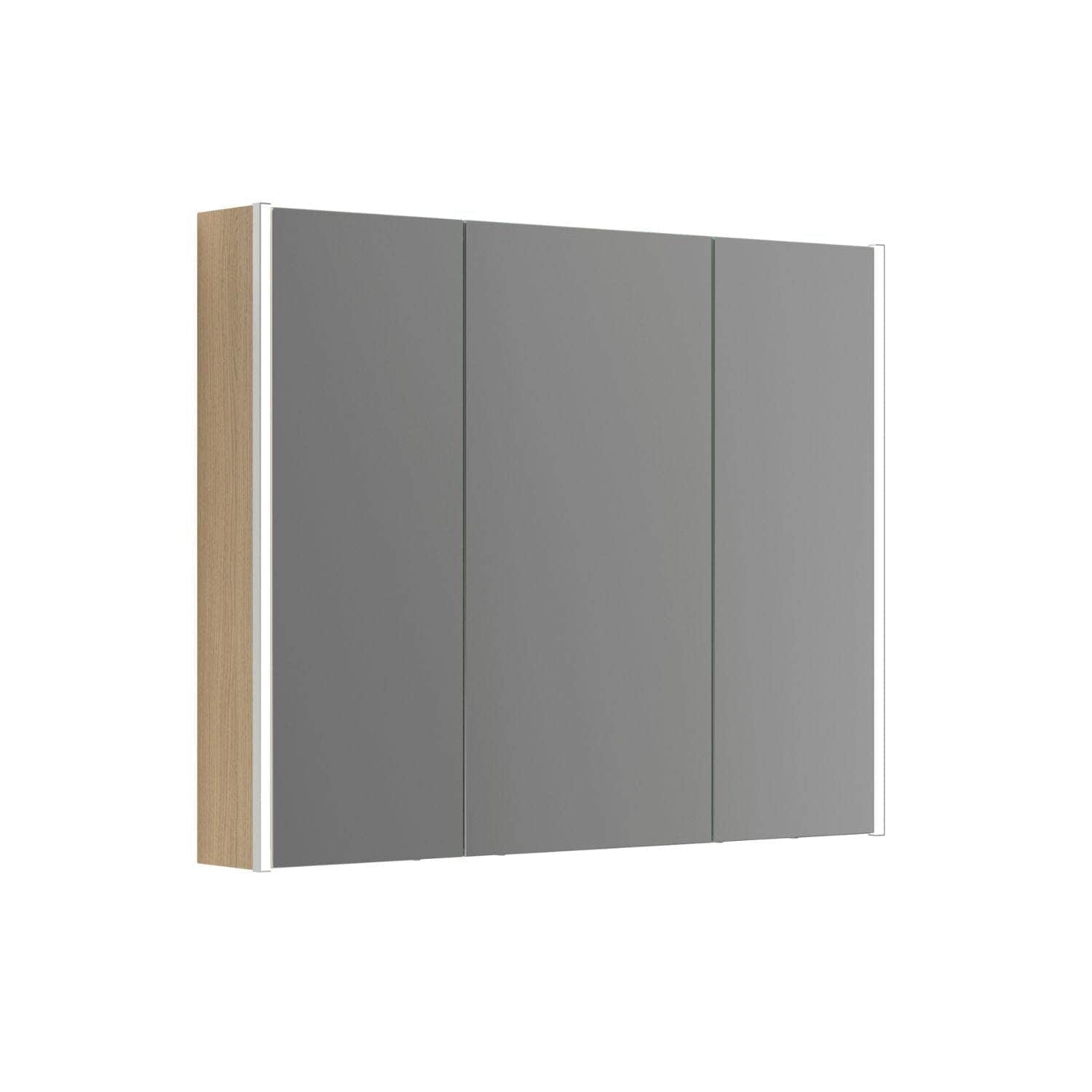 Dansani Inzo Ambi speilskap 3 dører B100-120xH80xD15 Svart eik / 100cm Dansani Speilskap DA-S591-150