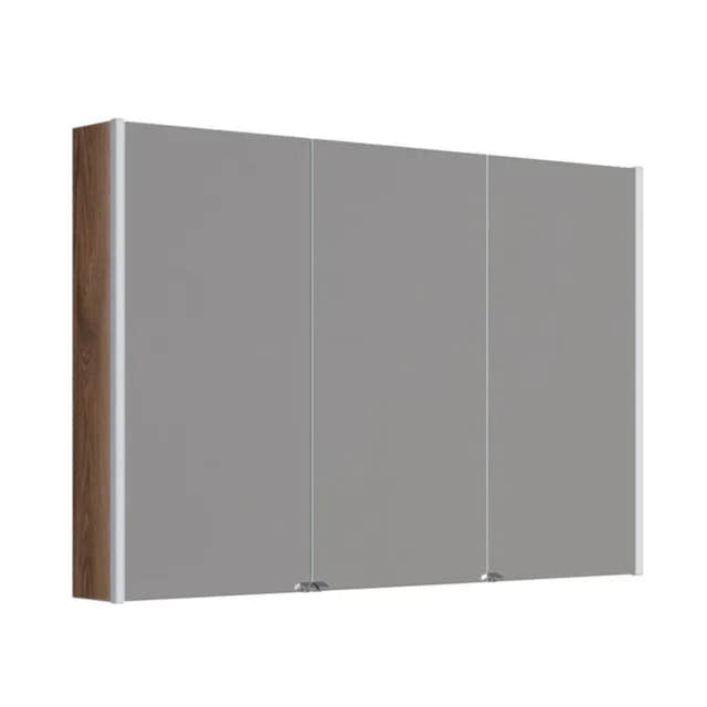 Dansani Inzo Ambi speilskap 3 dører Brun eik / 120cm Dansani Speilskap DA-S893-152