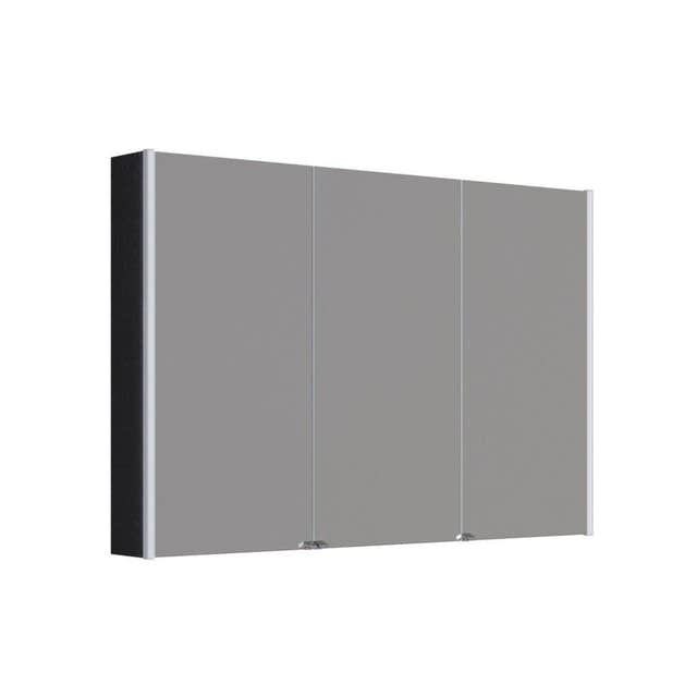 Dansani Inzo Ambi speilskap 3 dører Eik noir / 120cm Dansani Speilskap DA-S893-144