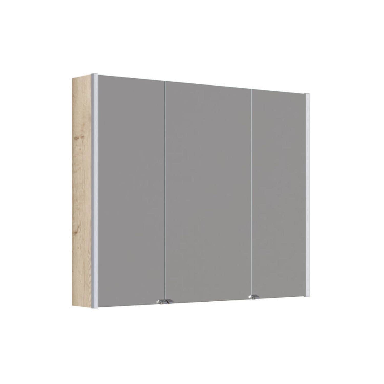 Dansani Inzo Ambi speilskap 3 dører Natur eik / 100cm Dansani Speilskap DA-S891-149