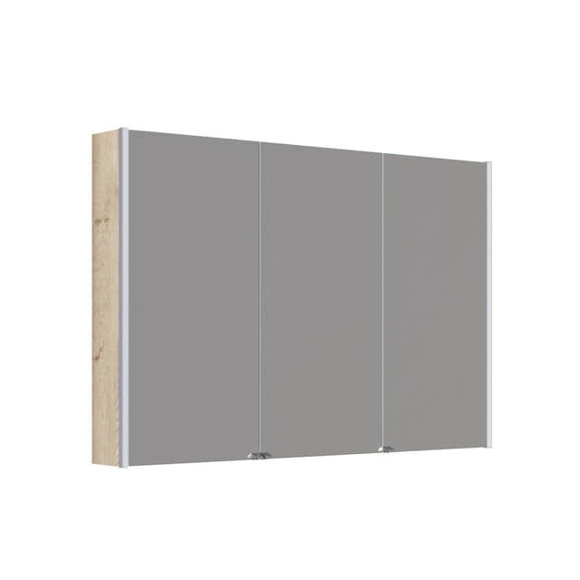 Dansani Inzo Ambi speilskap 3 dører Natur eik / 120cm Dansani Speilskap DA-S893-149