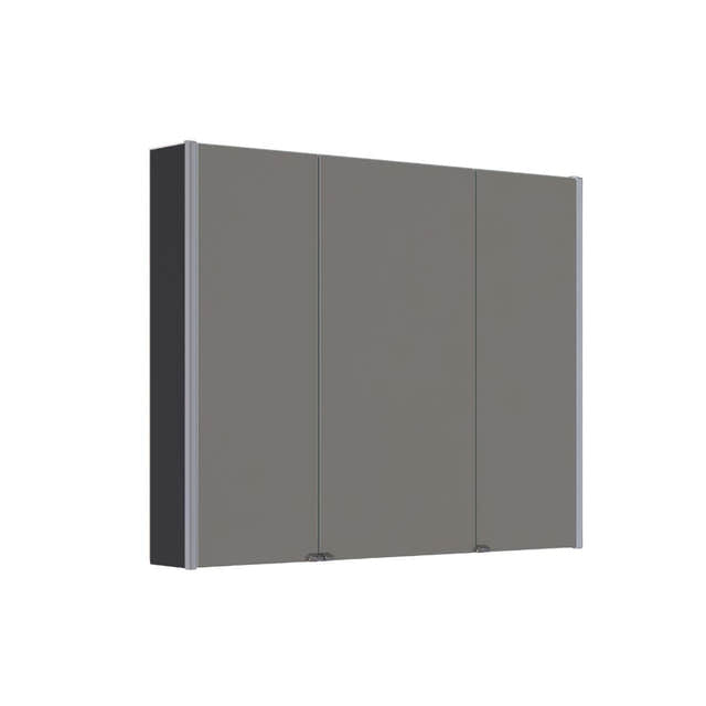 Dansani Inzo Ambi speilskap 3 dører Svart gummi / 100cm Dansani Speilskap DA-S891-137