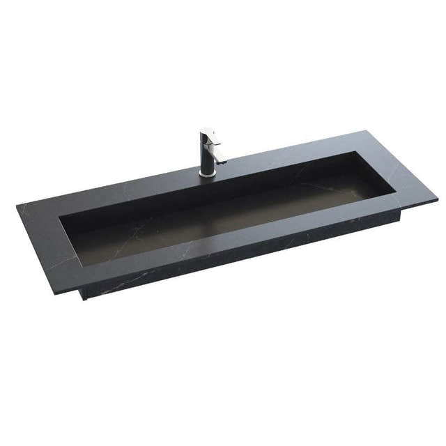 Dansani Inzo Angular Servant B60-165xH1,20xD45,50cm Charcoal Soapstone / 120cm Dansani Møbelservant DA-338812115