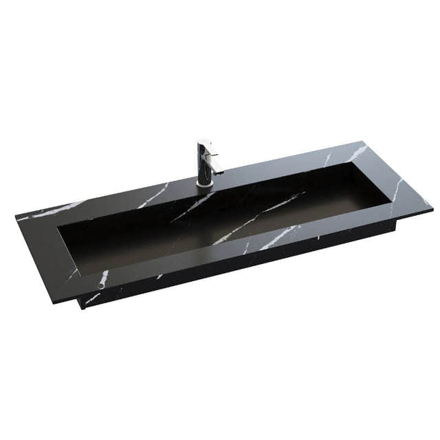 Dansani Inzo Angular Servant B60-165xH1,20xD45,50cm Eternal Marquina / 120cm Dansani Møbelservant DA-338812116