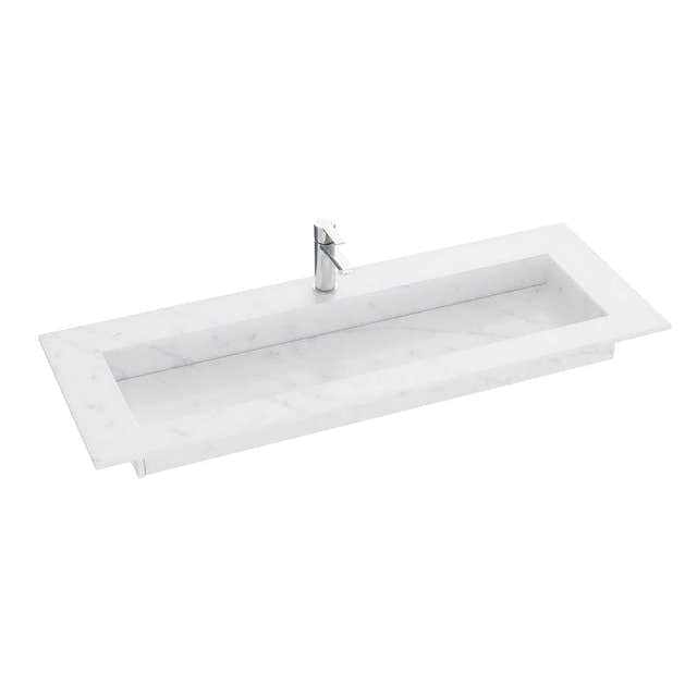 Dansani Inzo Angular Servant B60-165xH1,20xD45,50cm Eternal Statuario / 120cm Dansani Møbelservant DA-338812112