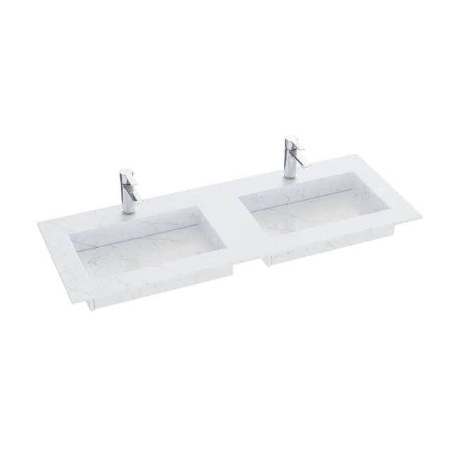 Dansani Inzo Angular Servant B60-165xH1,20xD45,50cm Eternal Statuario / 120cm dobbel Dansani Møbelservant DA-338812212