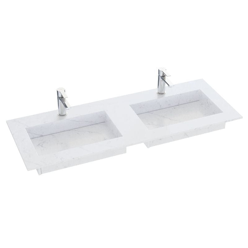 Dansani Inzo Angular Servant B60-165xH1,20xD45,50cm Eternal Statuario / 160cm dobbel Dansani Møbelservant DA-338816212