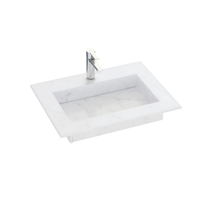 Dansani Inzo Angular Servant B60-165xH1,20xD45,50cm Eternal Statuario / 60cm Dansani Møbelservant DA-338806112