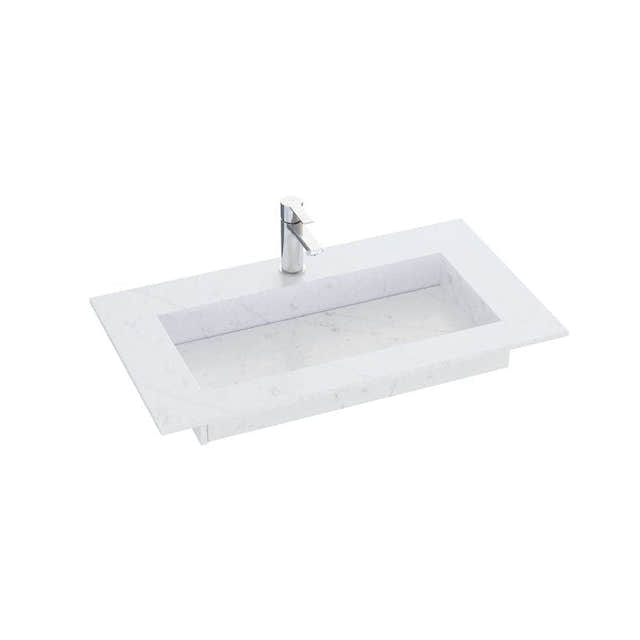 Dansani Inzo Angular Servant B60-165xH1,20xD45,50cm Eternal Statuario / 80cm Dansani Møbelservant DA-338808112