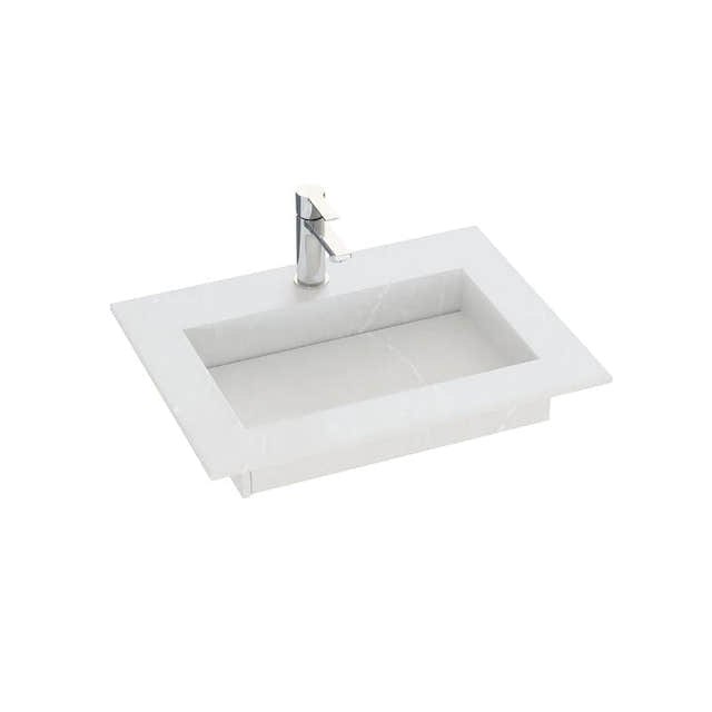 Dansani Inzo Angular Servant mål D45,50cm Blanco Zeus / 60-79cm Dansani Møbelservant DA-338806411