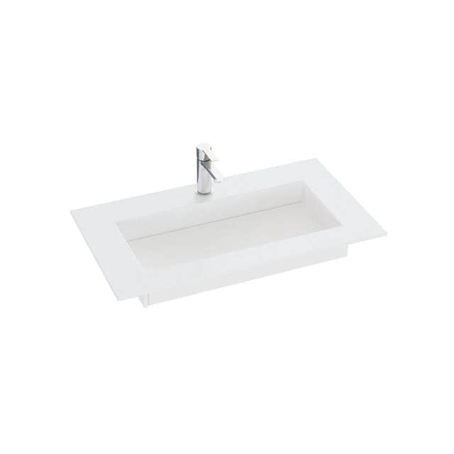 Dansani Inzo Angular Servant mål D45,50cm Blanco Zeus / 80-99cm Dansani Møbelservant DA-338808411