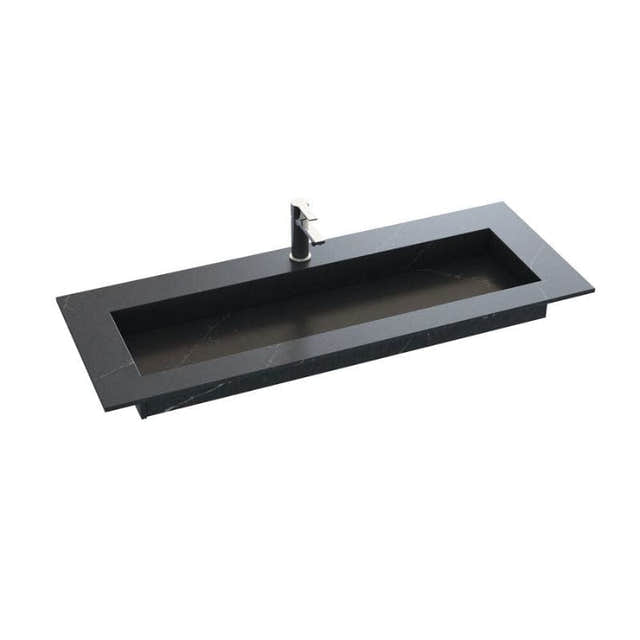 Dansani Inzo Angular Servant mål D45,50cm Charcoal Soapstone / 180-199cm Dansani Møbelservant DA-338818415