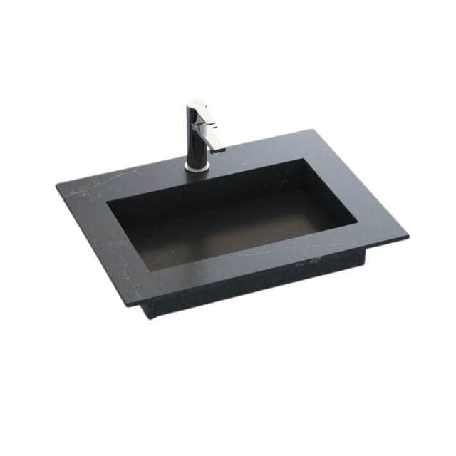 Dansani Inzo Angular Servant mål D45,50cm Charcoal Soapstone / 60-79cm Dansani Møbelservant DA-338806415