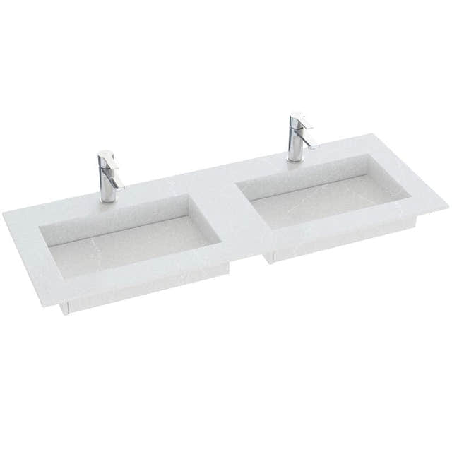 Dansani Inzo Angular Servant mål D45,50cm Desert Silver / 220-240cm dobbel Dansani Møbelservant DA-338822513